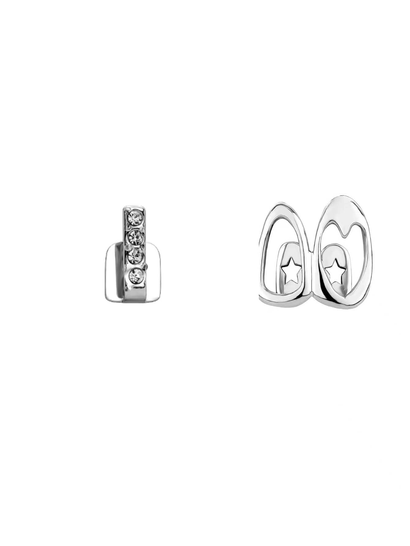 Hollow-out Love Double Fight Tooth Socket Daily Street Dazzling Accessories