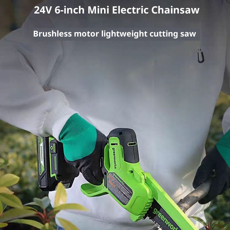 6-inch Small Electric Chain Saw Charging Portable Wood Cutting Saw
