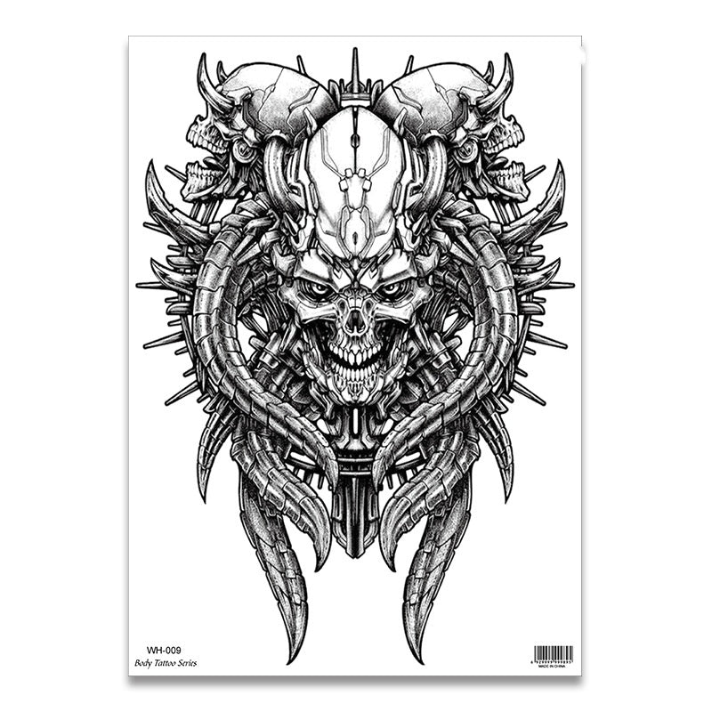 Tiger And Beauty Tattoo Stickers For Men And Women