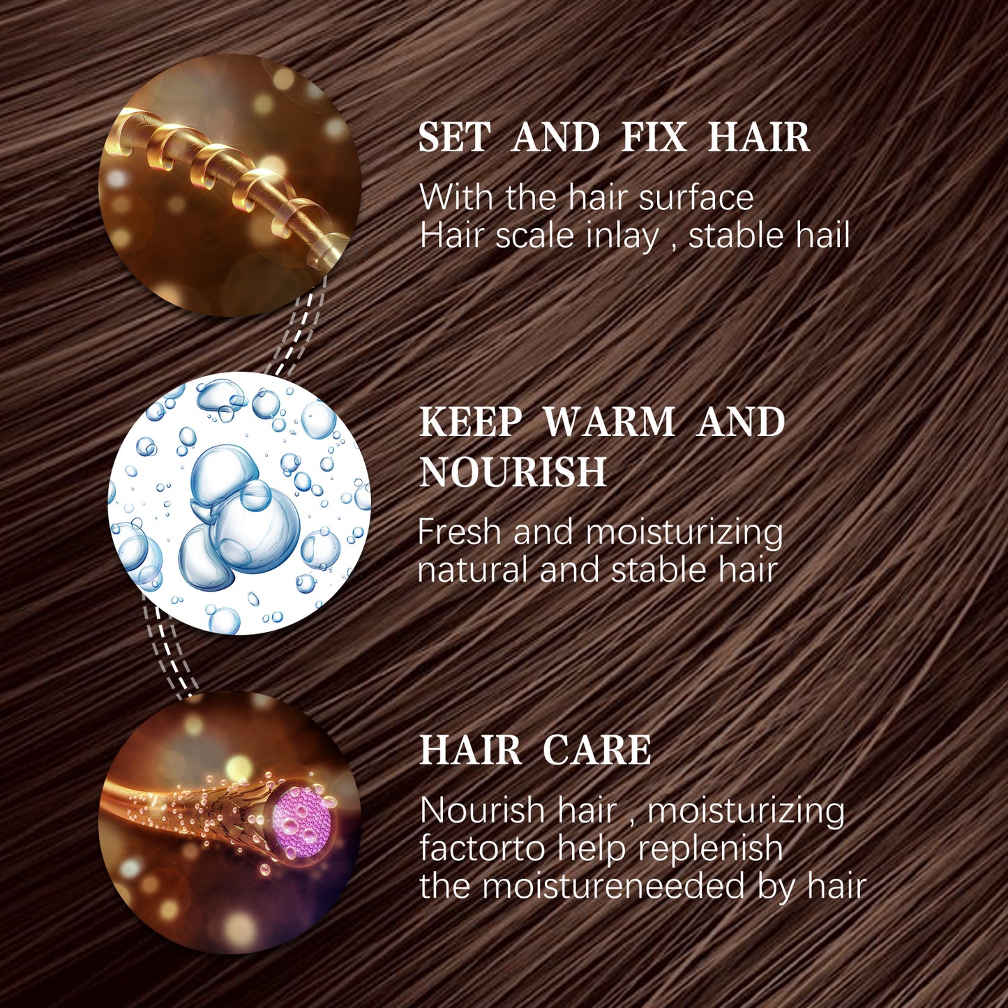 Jaysuing Hair Styling Spray, Hair Styling Moisturizing Fragrance Long-Lasting Dry Gel Gel Hair Styling Gel Water