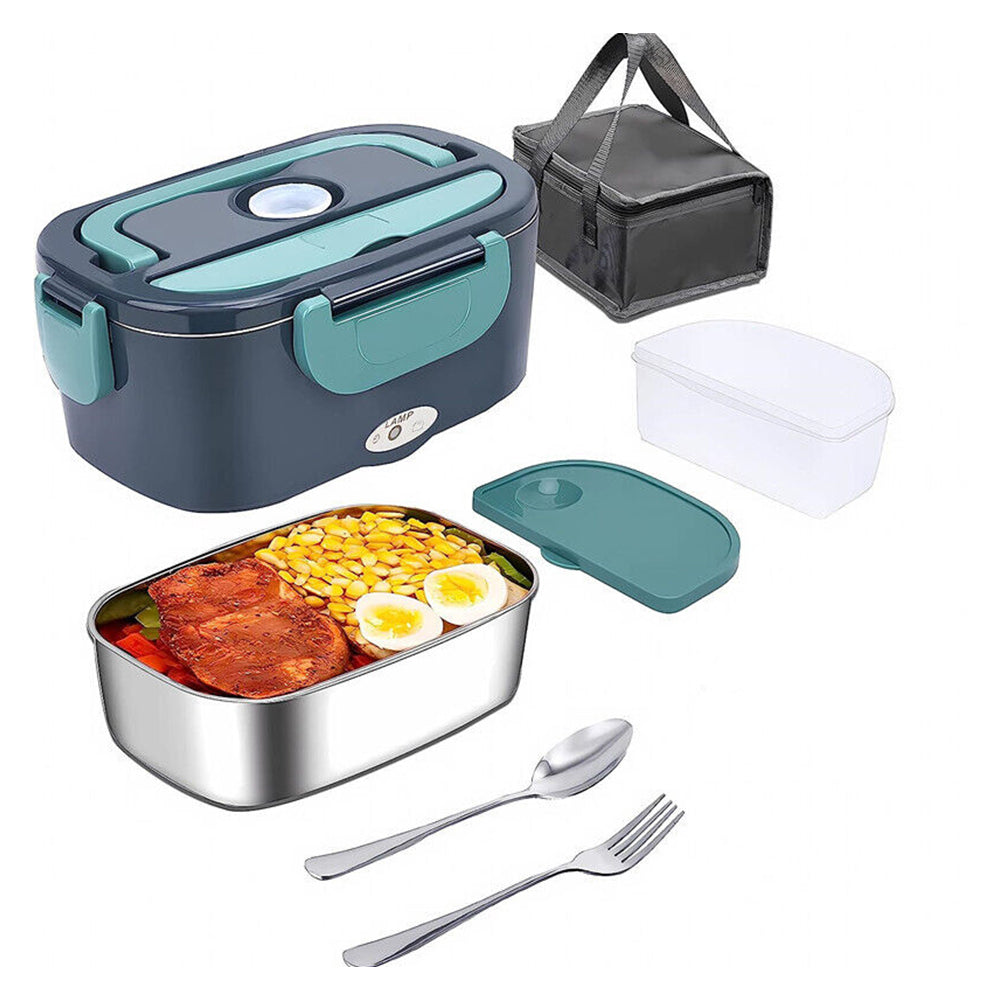 Electric Lunch Box Food Warmer Portable Food Heater Leak Proof For Car & Home 1.5L40W
