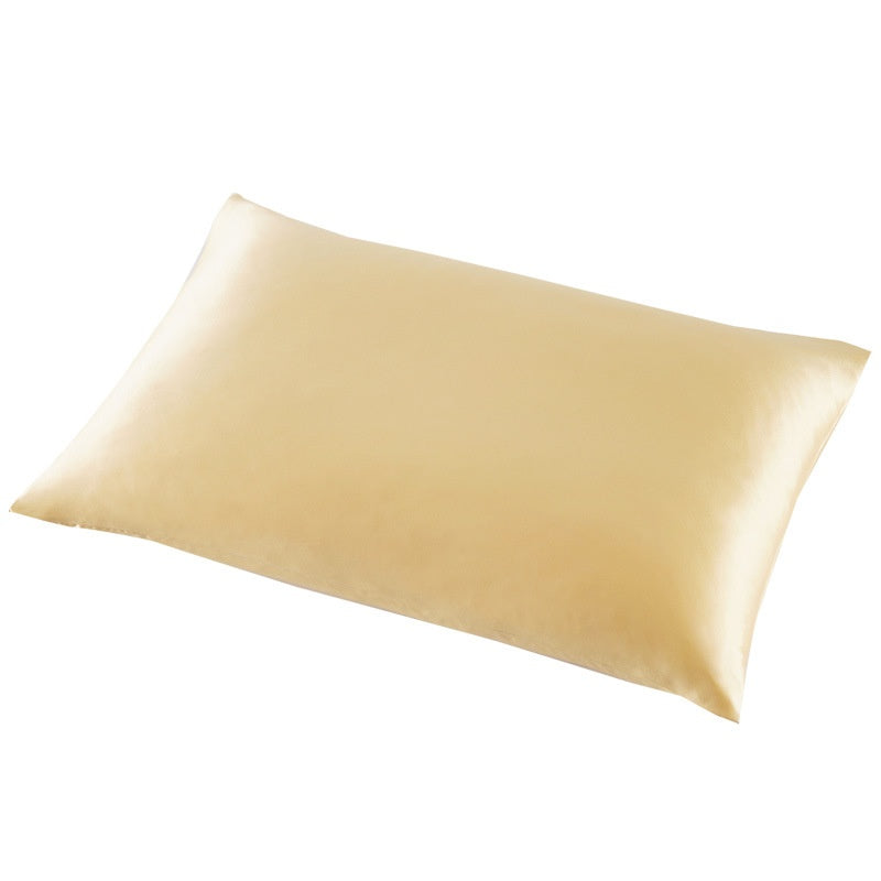 Plain Beauty Silk Hair Care Sleep Comfortable Thickened American Simple Double-sided Silk Pillowcase