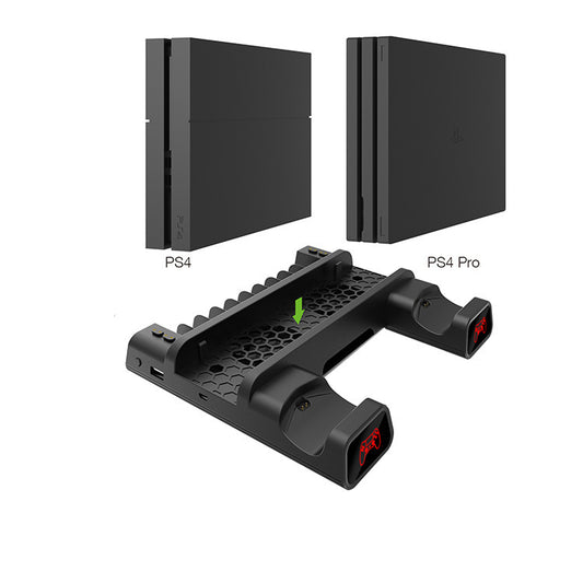 PS4SLIMPRO Multi Function Cooling Fan Base Bracket Storage Disc Rack Seat Charger TP4 19076