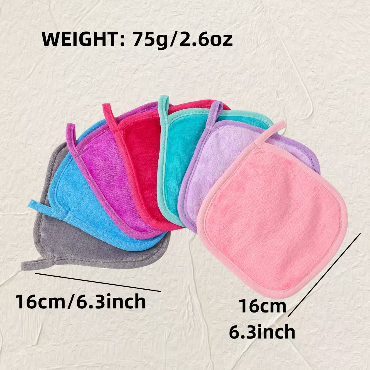 Clearwater Flannel Makeup-removing Towel Multicolor Thickened With A Hook