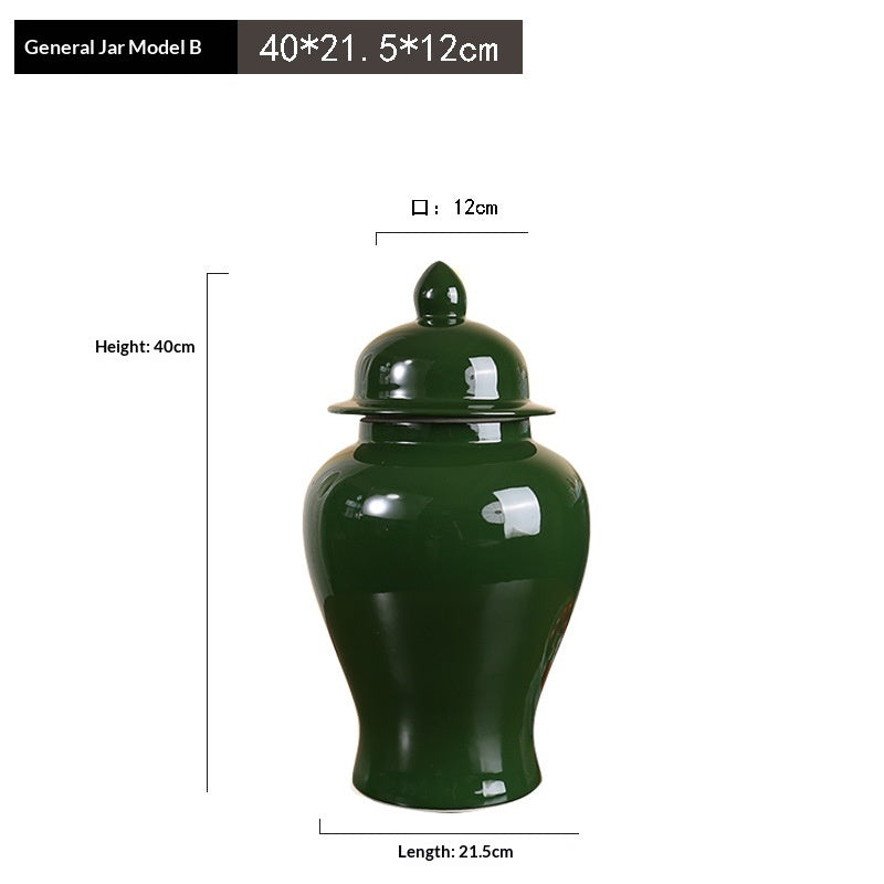 Ceramic Storage Jar Ornament For Model Homes And Tea Rooms