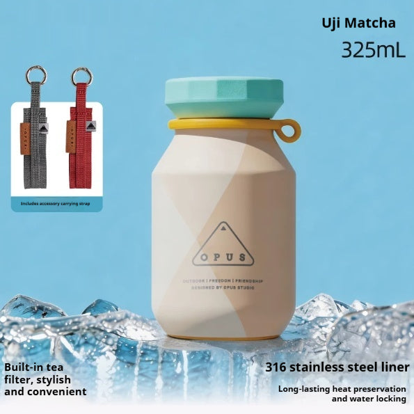 Outdoor Portable Tea-Brewing Couples Insulated Water Bottle