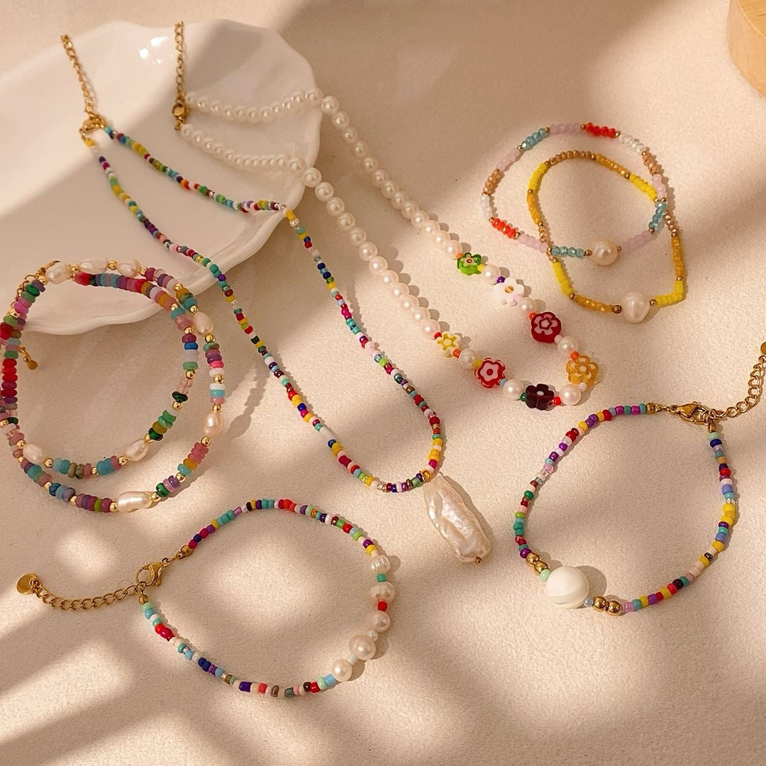 Baroque Ethereal Collarbone-length Necklace Womens Set Layered Styling