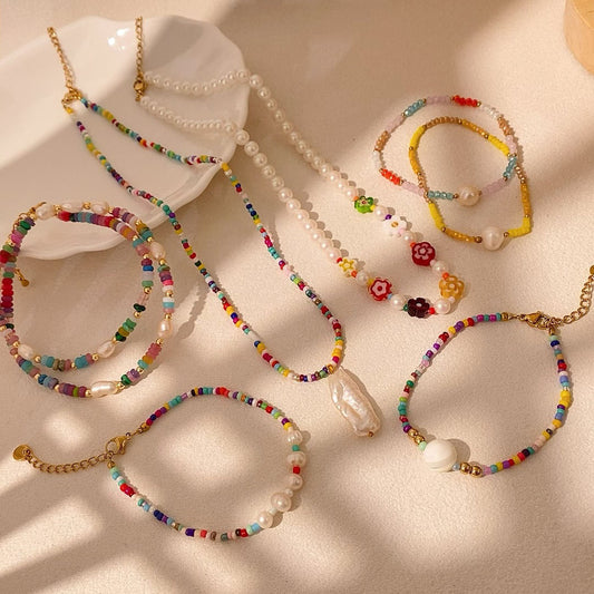 Baroque Ethereal Collarbone-length Necklace Womens Set Layered Styling