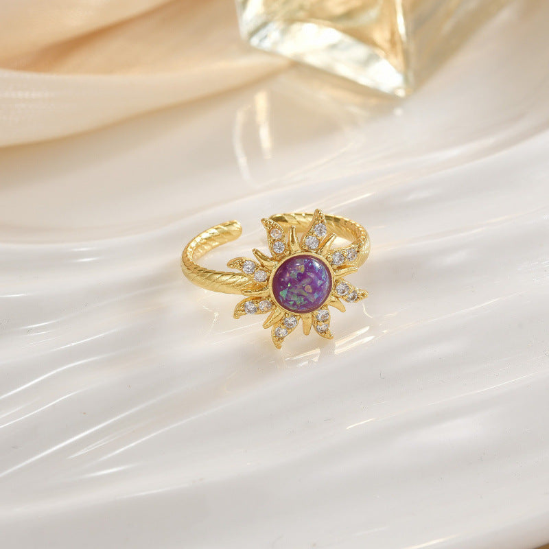 Sunshine Love Crown Light-Luxury Fashion Ring
