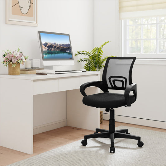 Mid-Back Mesh Office Chair Ergonomic Computer Chair With Lumbar Support With Adjustable,for Office, Home, Gaming And Study