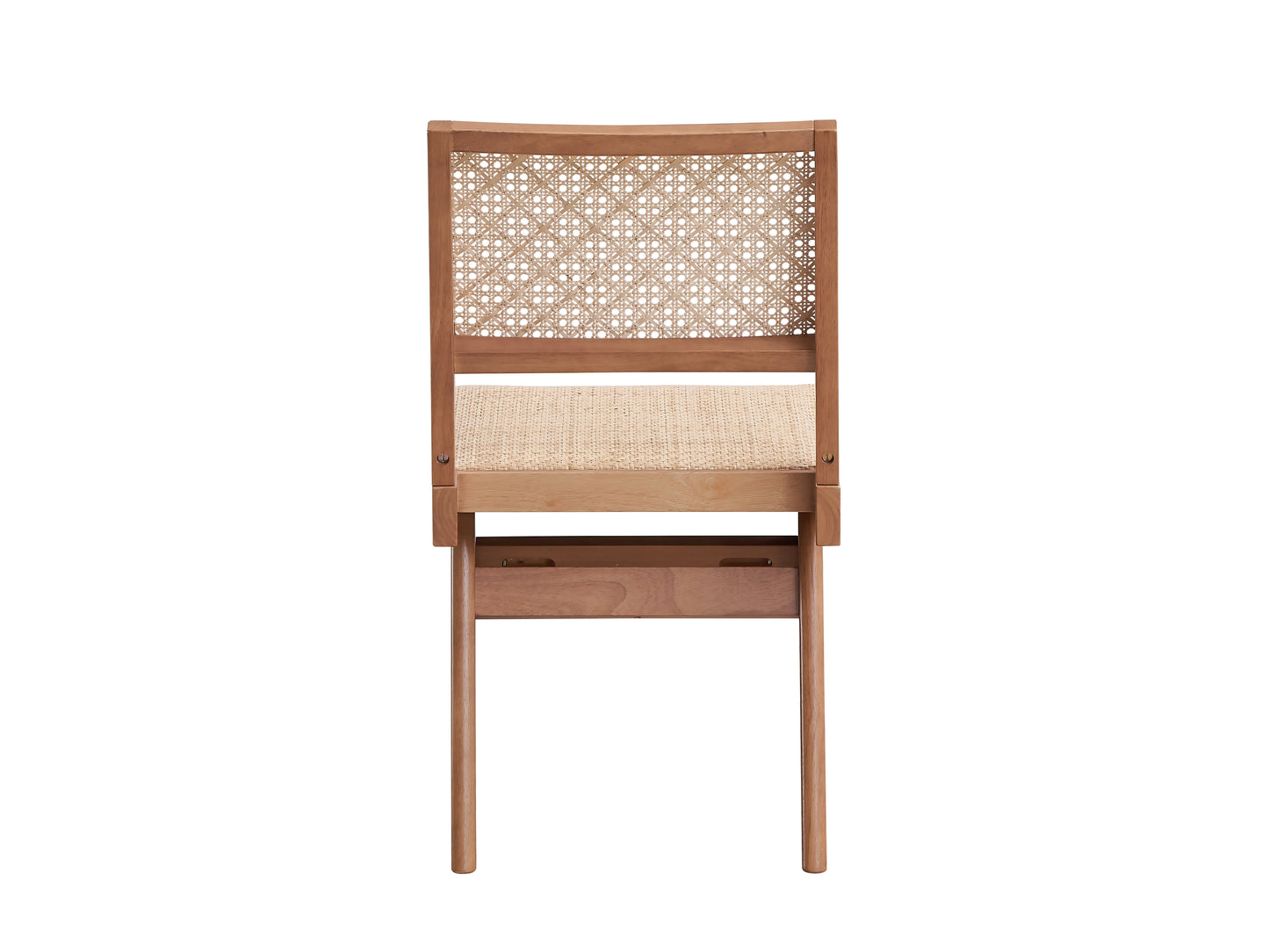 Valentina Rattan & Natural Finish 5PCs Patio Outdoor Dining Set  No Bench Included