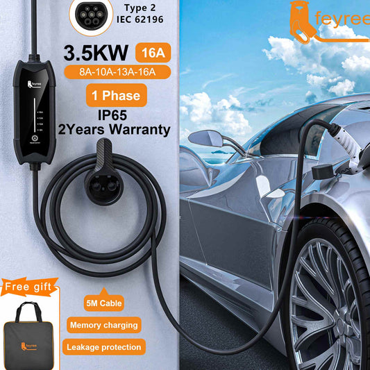 New Energy Charging Gun Electric Car Charger Portable Grounding Wire-free