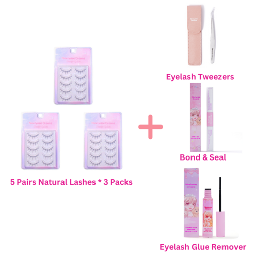 5 Pairs Natural Lashes