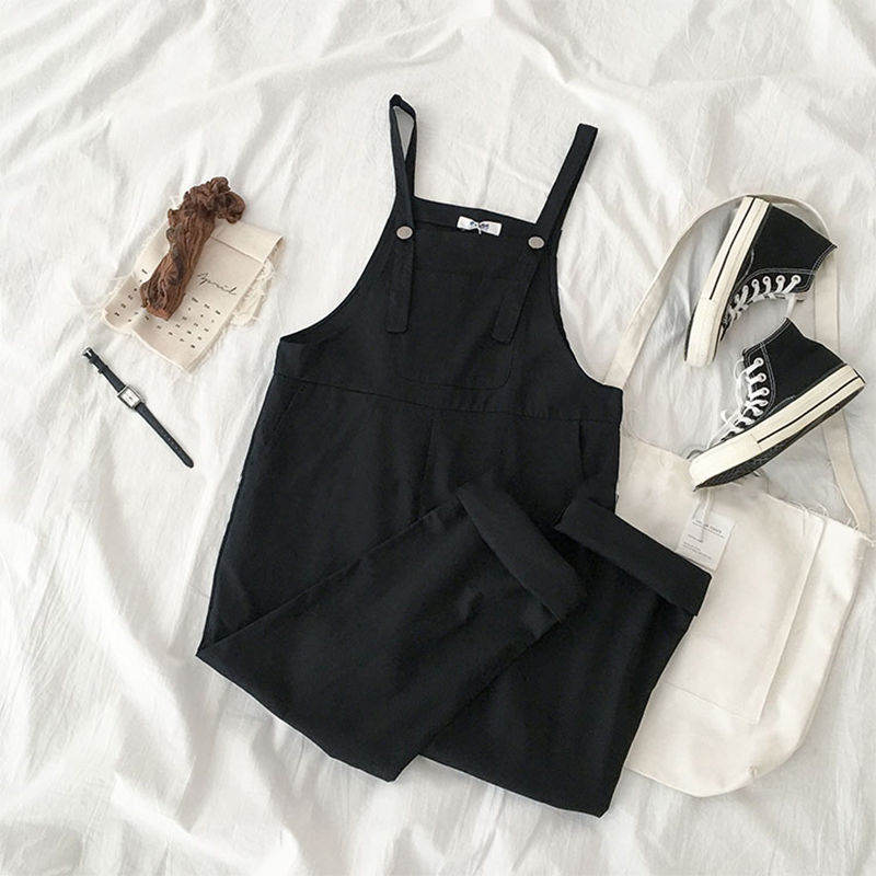 Summer Suspender Pants Korean-style Loose-fit Slimming For Female Students