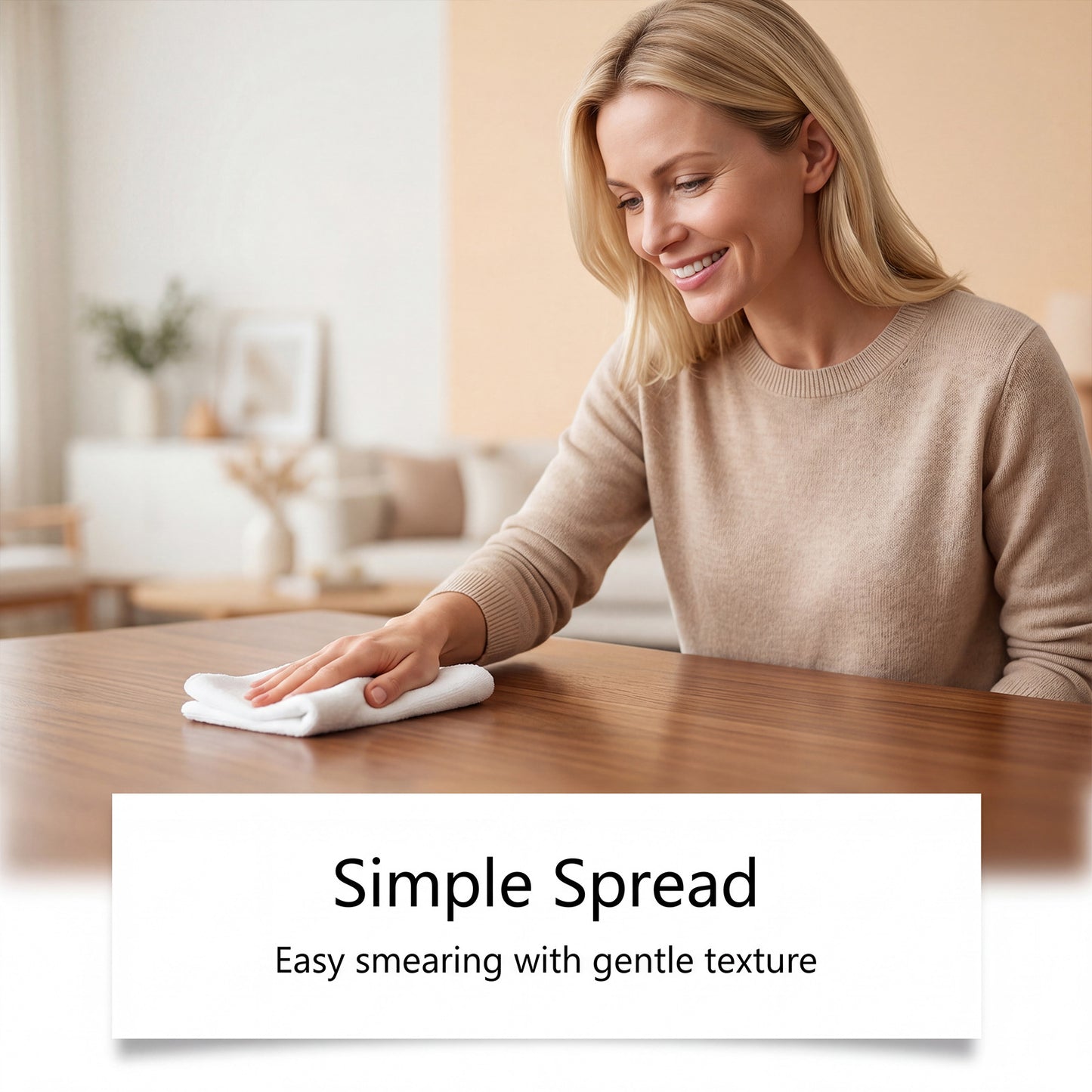 Furniture Care Cream Gentle Texture Gentle Polishing Brightening Convenient Daily Care Suitable For Wooden Furniture Surface