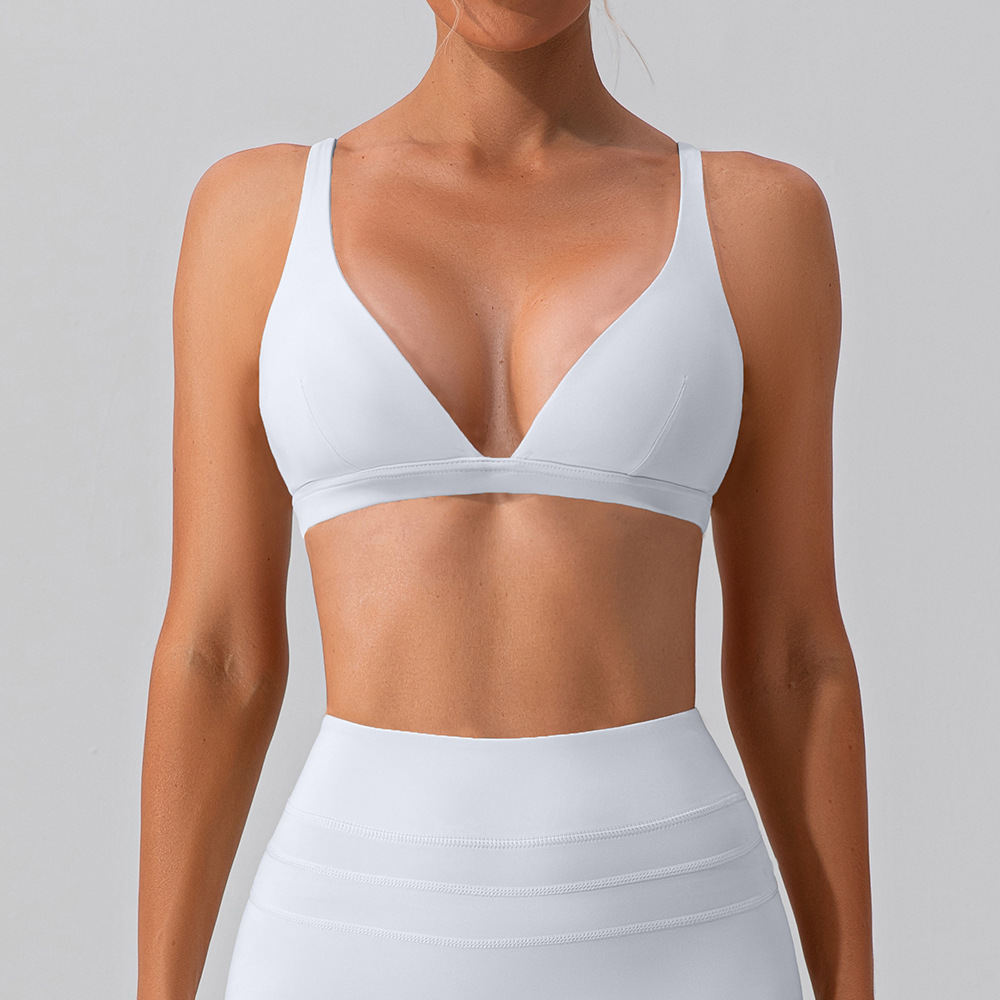 Nude Feel Yoga Bra Shockproof Tight Sports Vest