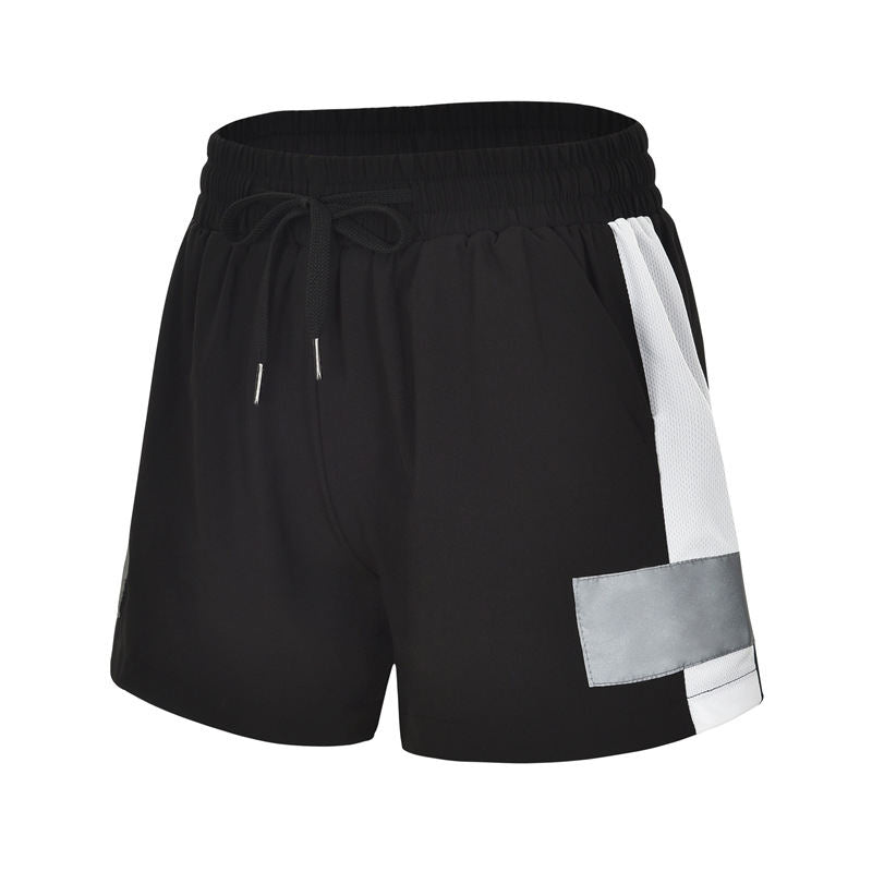 Summer Exercise Shorts Reflective Plus Size Yoga Fitness Quick-drying Running Pants Anti-exposure