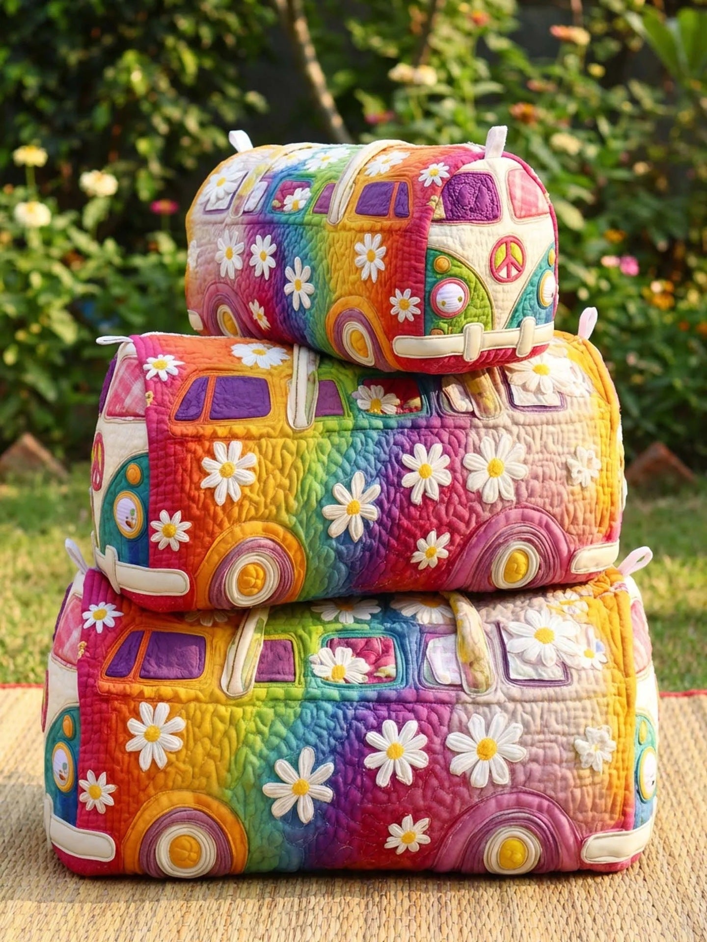 Printed Storage Makeup Three-Piece Set Multifunctional Bag