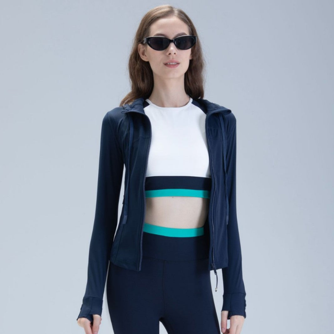 Yoga Wear Nude-Feel Fitness Apparel Long-Sleeve Running Top Quick-Drying Shirt Womens Pilates Jacket