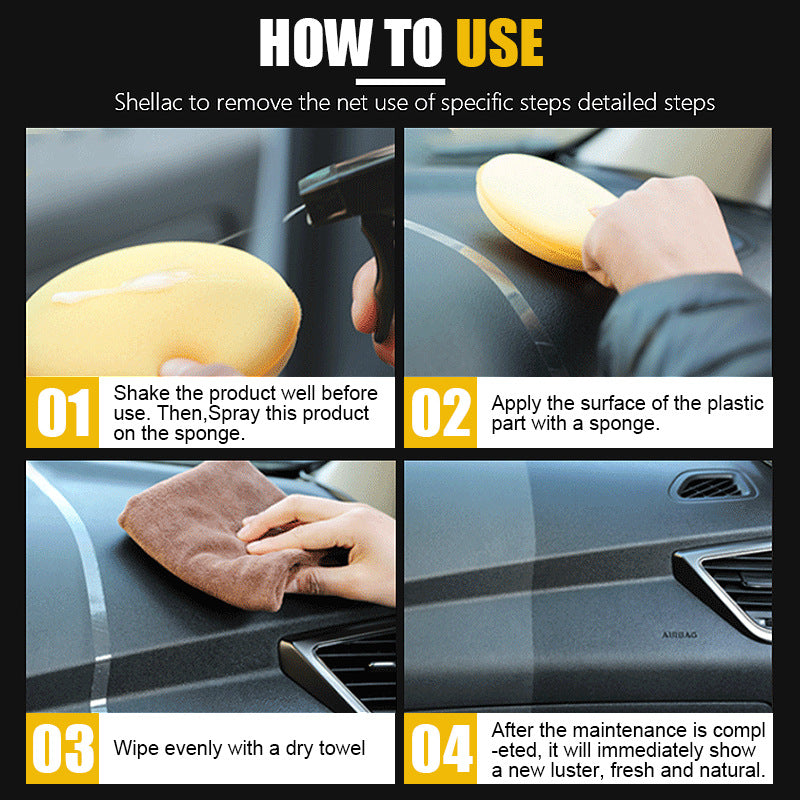 Plastic Refurbished Beauty Polishing Seat Stain Removal Interior Whitening Repair