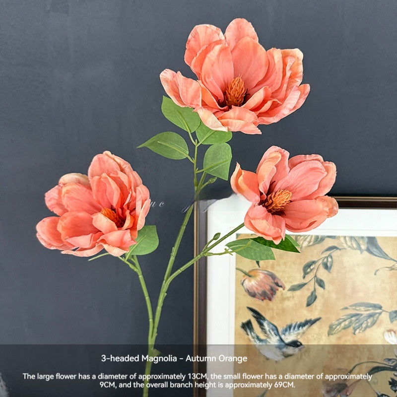 Artificial Magnolia Flowers For Home And Shop Window Wedding Decorations