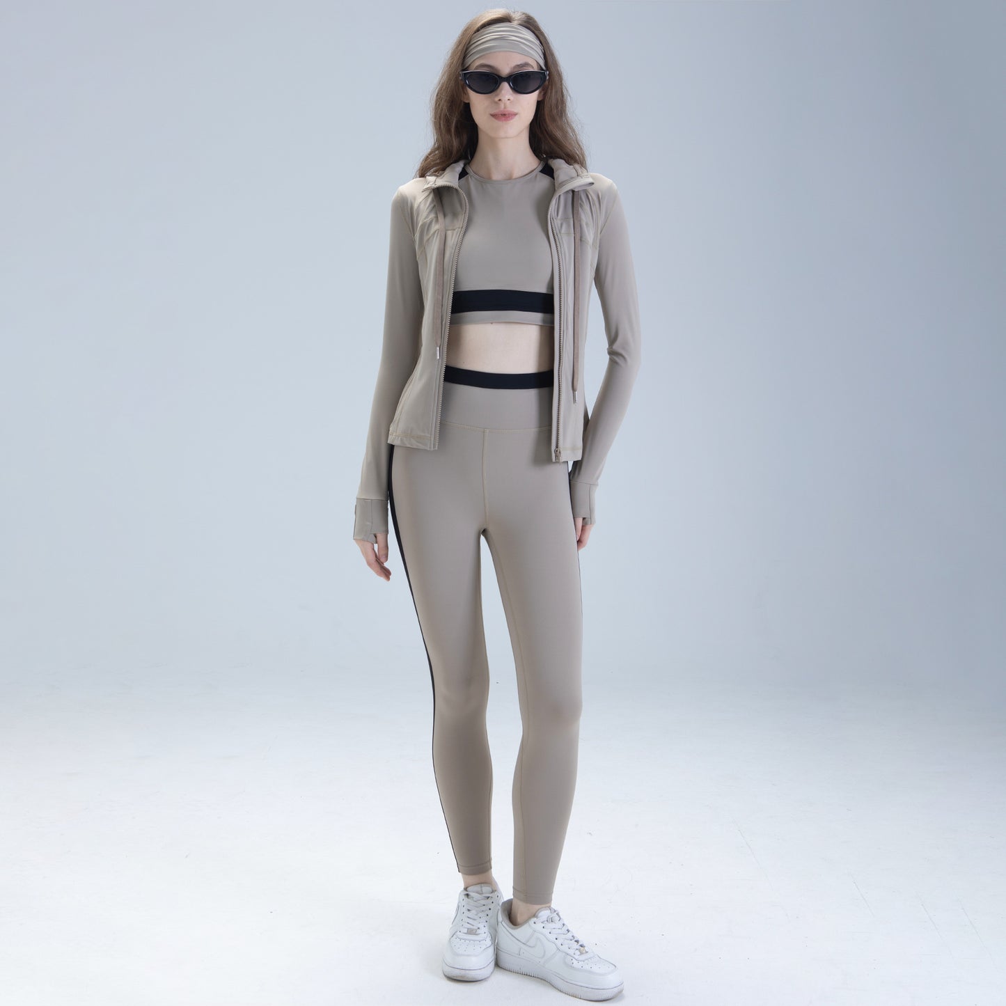 Yoga Wear Nude-Feel Fitness Apparel Long-Sleeve Running Top Quick-Drying Shirt Womens Pilates Jacket