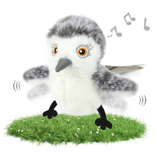 Cat Toys Flapping Bird - Interactive Catnip Toys For Cats, Realistic Plush Simulation Chirping Bird Cat Toy, Rechargeable & Washable, Perfect Cat Toy For Cats Kittens To Bite, Chew And Kick