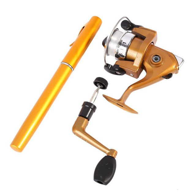 Pen Type Fishing Rod Spinning Wheel Feeding  Line