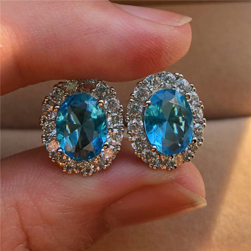 Korean-style New Jewelry 3D Zircon Earrings Vintage Design