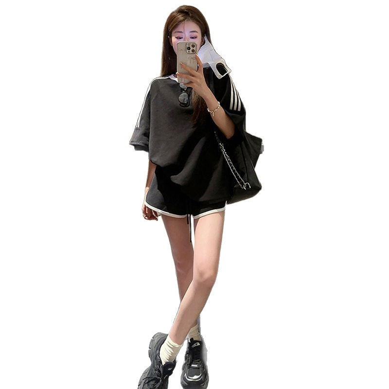 Korean-style Loose-fitting Fashionable Casual Two-piece Set