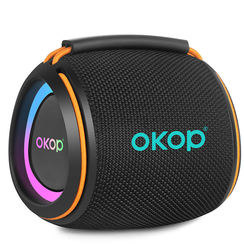 KP-808 New Portable Bluetooth Speaker With RGB Colorful Lighting Clear Sound Quality And Deep Bass
