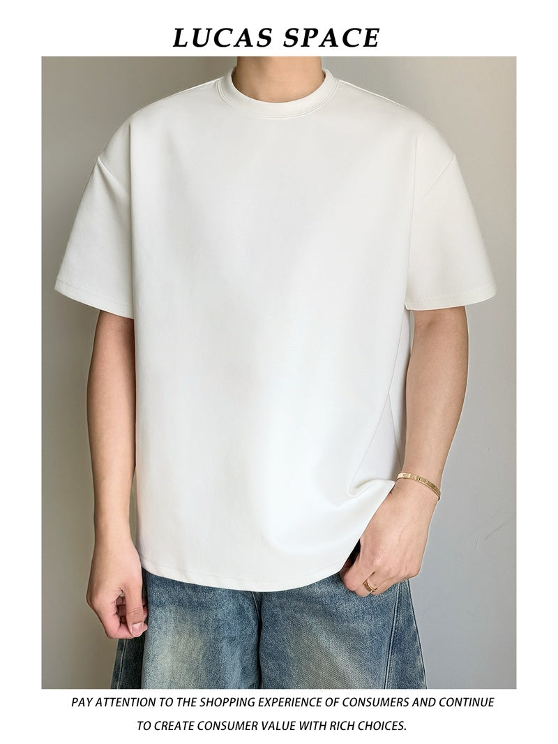 New-style Crew-neck T-shirt Loose-fitting With A Premium Feel