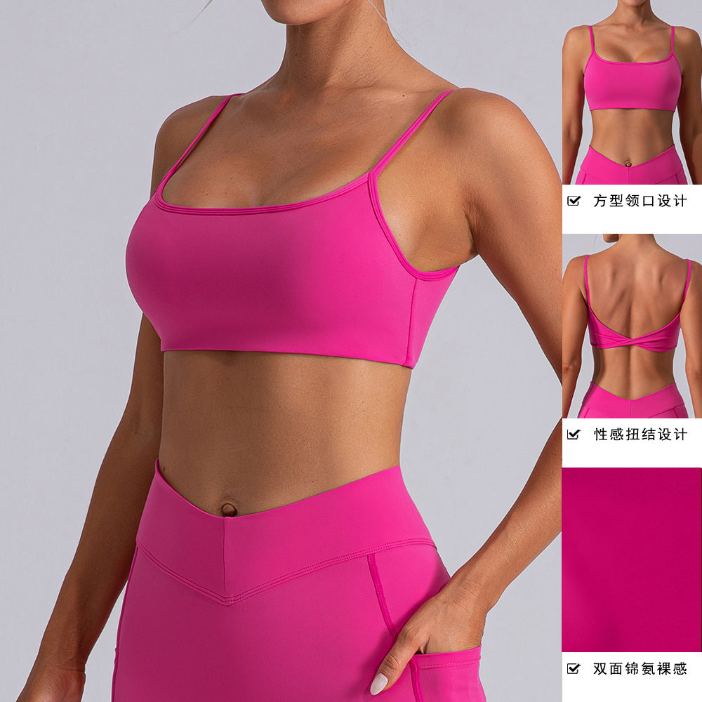 Kinked Beauty Back And Push Up Workout Exercise Underwear Brushed