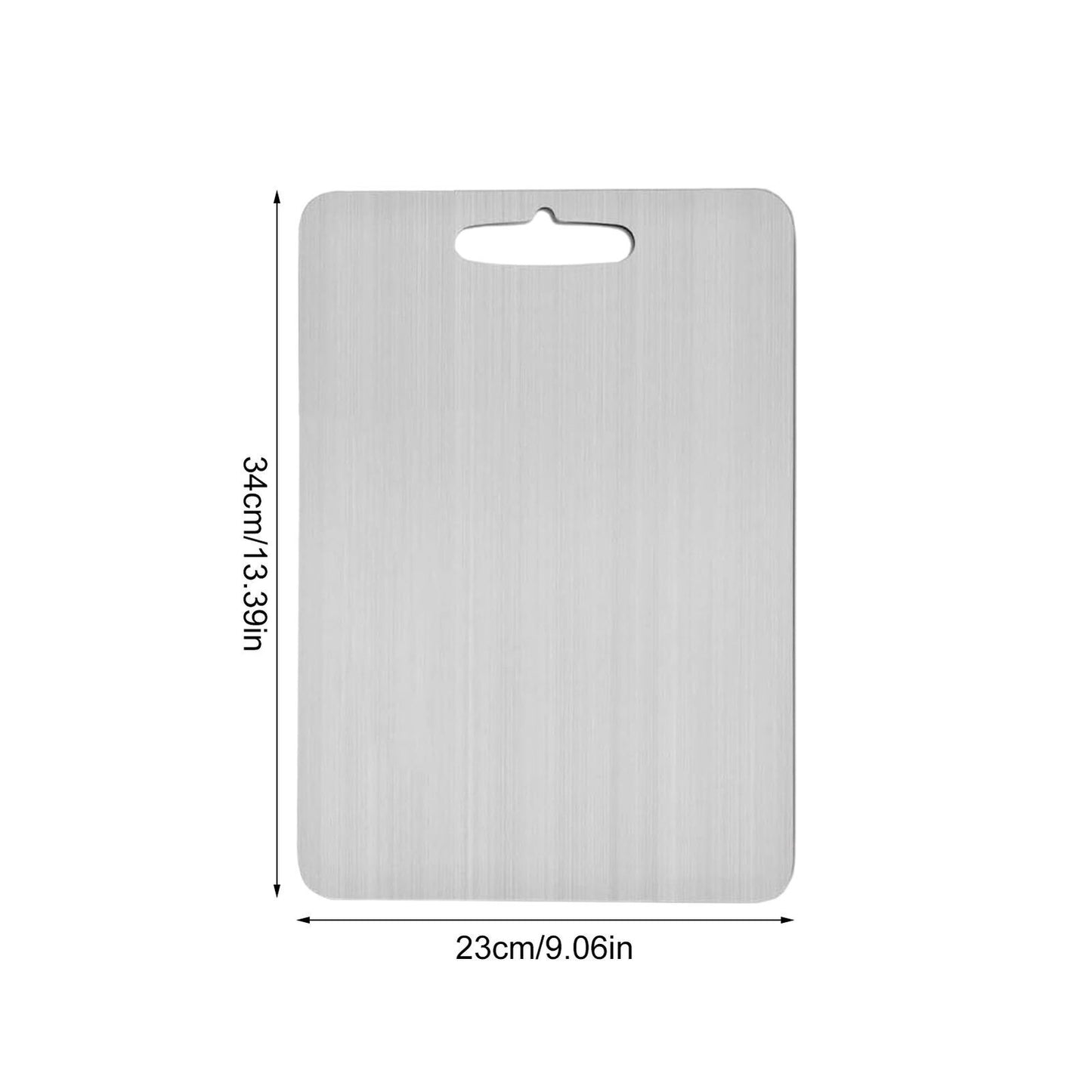 Cutting Board Double-Sided Stainless Steel Chopping Boards For Kitchen Camping 36x25cm