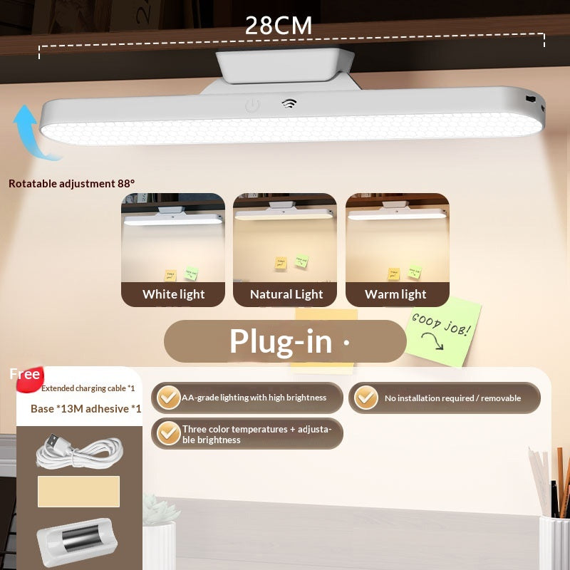 LED Smart Remote-controlled Wall-mounted Desk Lamp With Eye-care Stickers