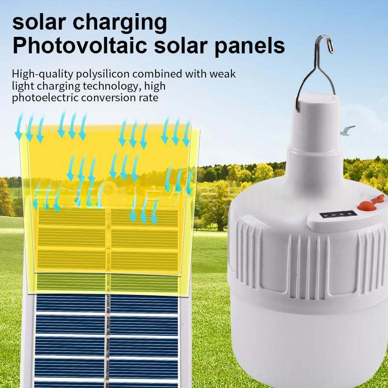Household LED Portable Split Type Emergency Solar Powered Charging Light