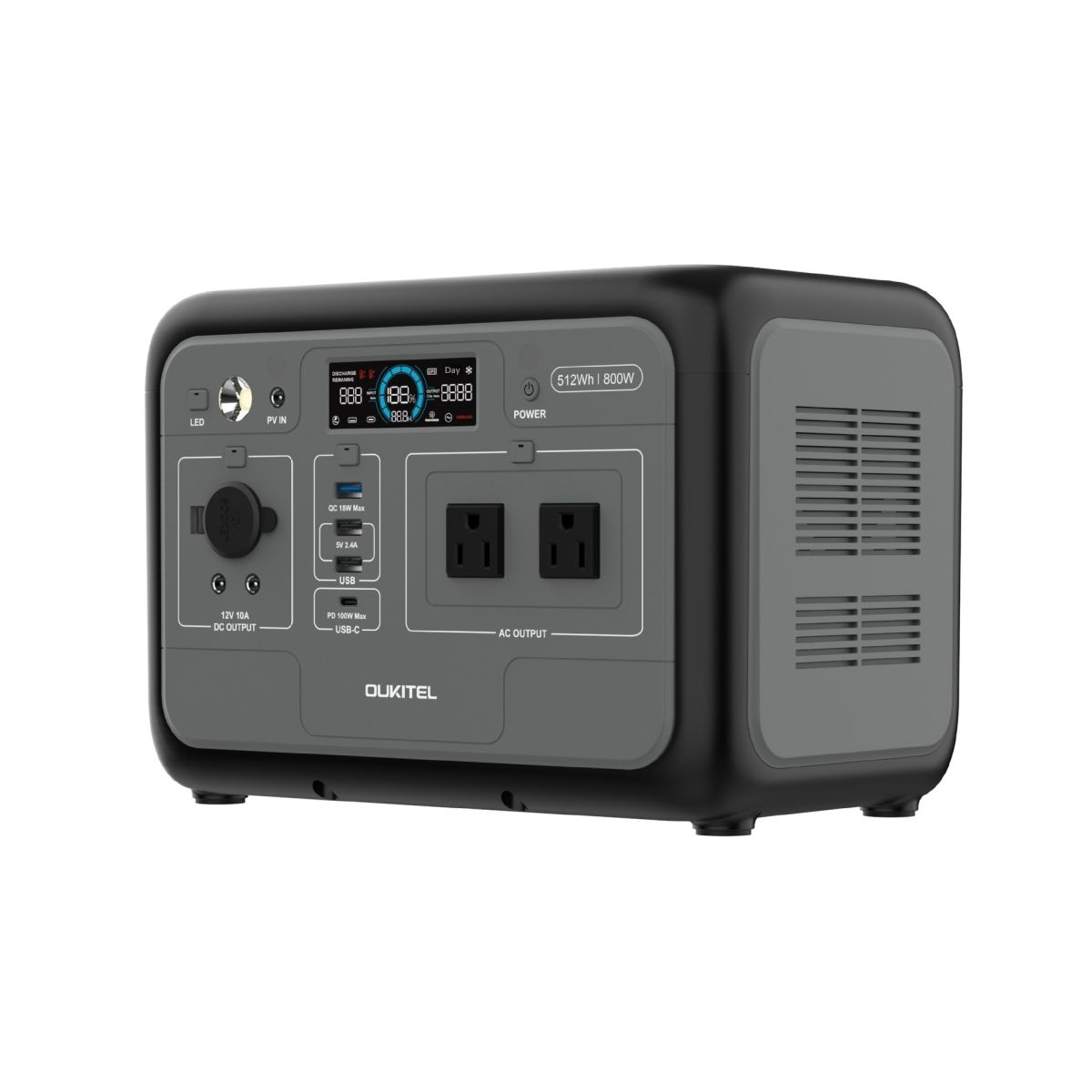 512 Wh Outdoor Power Station 800 W Portable Energy Storage For Mobile Camping