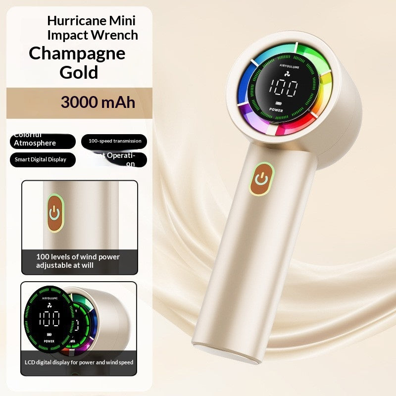 G80 High-Speed Cooling Handheld Fan USB-Rechargeable Brushless Mini Portable Fan Cross-Border