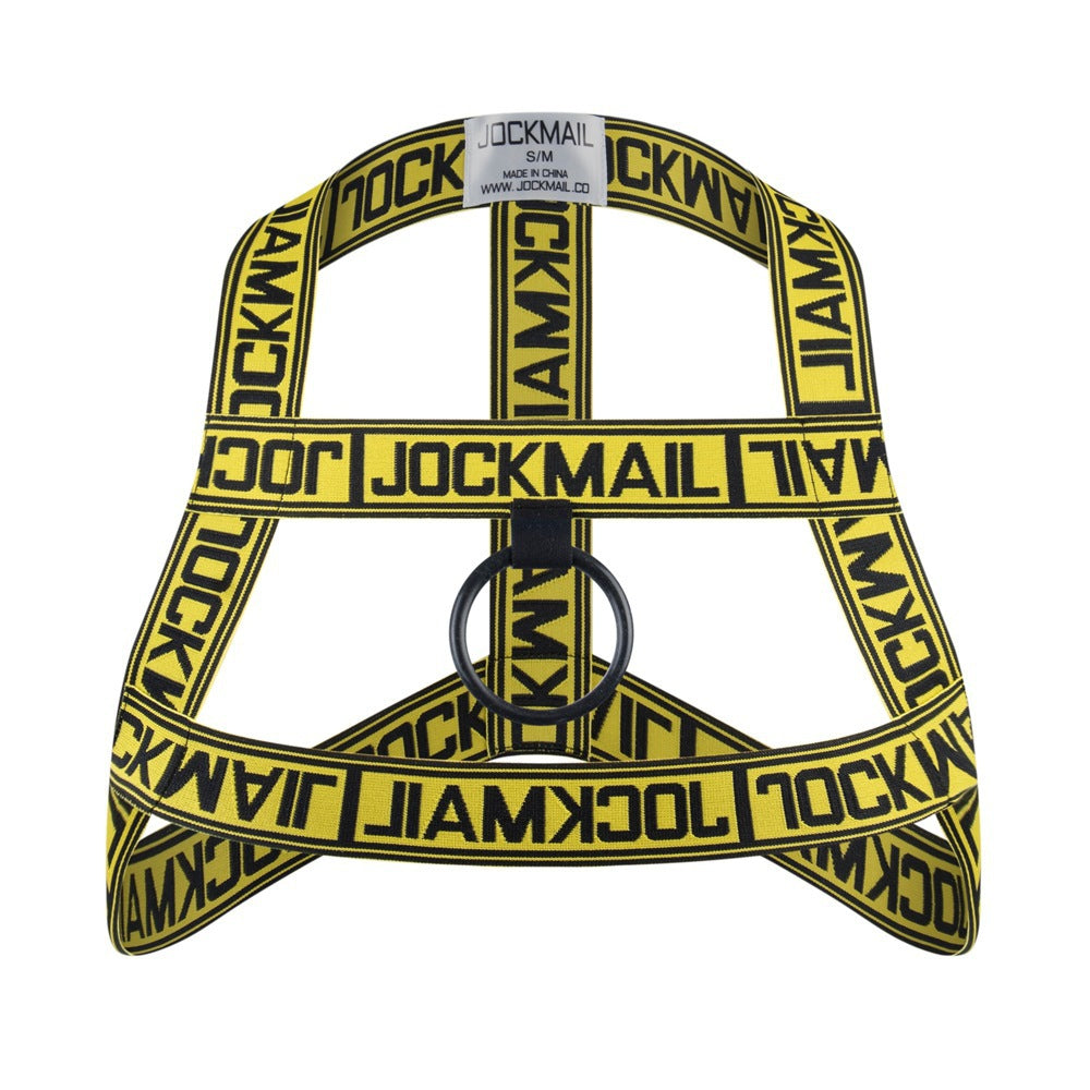 Mens Bandage Fitness Letter Fashion Shoulder Strap