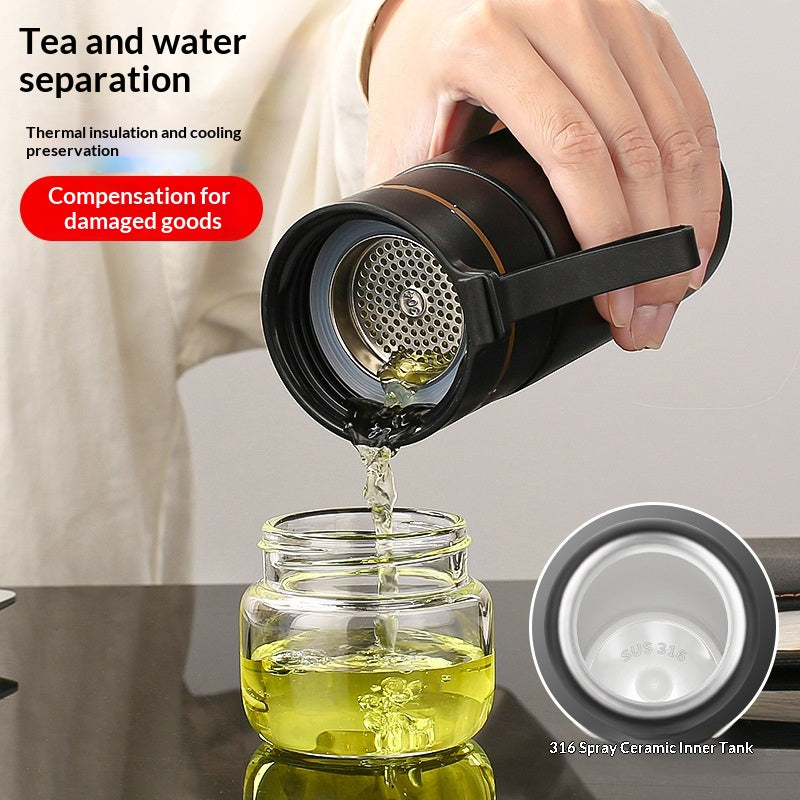 Insulated Mug With Tea-water Separation, Business Gift Cup