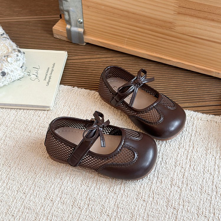 Children's Shoes, Sweet Bow Princess Shoes For Little Girls, Korean Version Fashionable Children's And Girls' Single Shoes