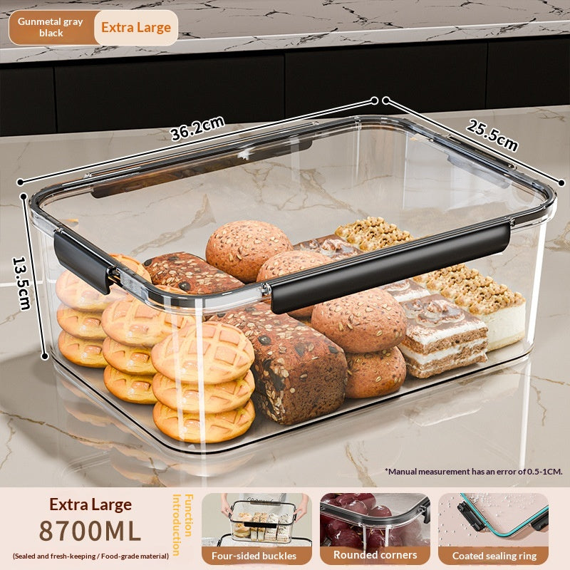 Refrigerator Fresh-keeping Container Large-capacity Transparent Freezer Food Storage Box