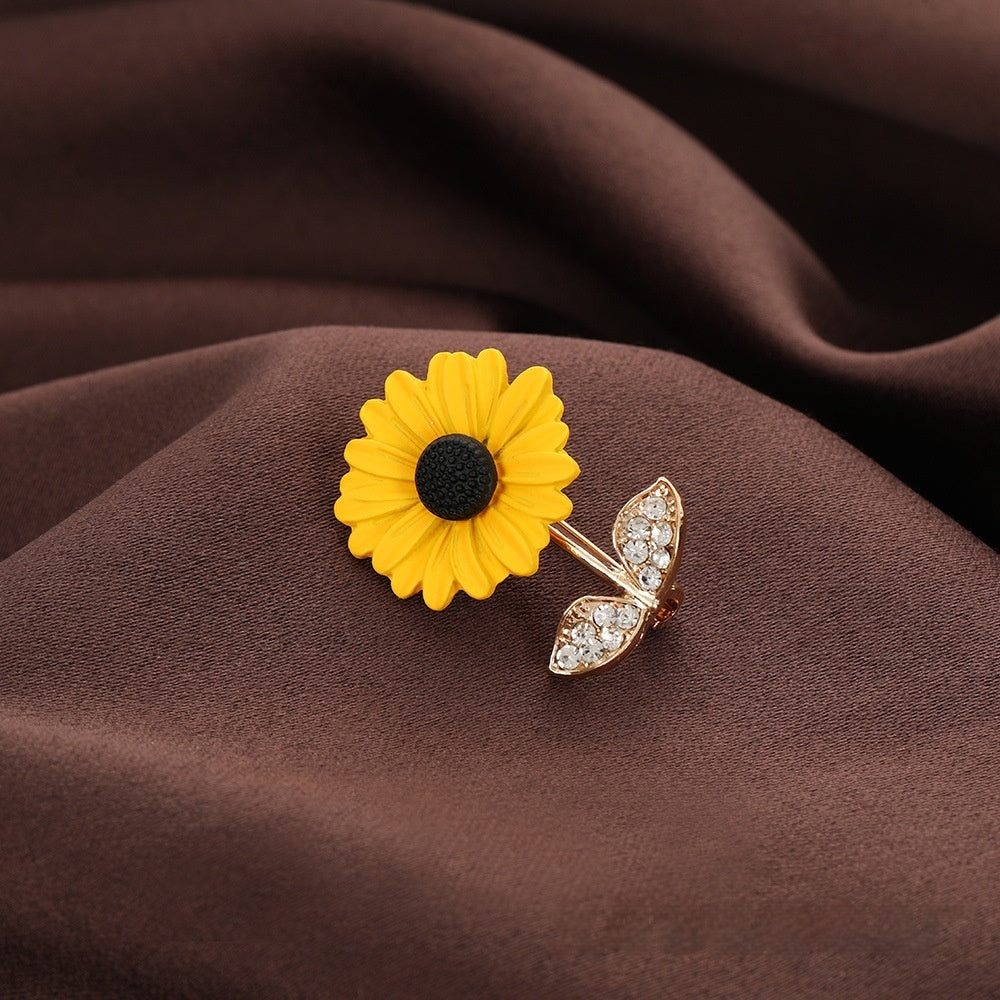 Sunflower Corsage Suit Shirt Accessories Brooch Accessories