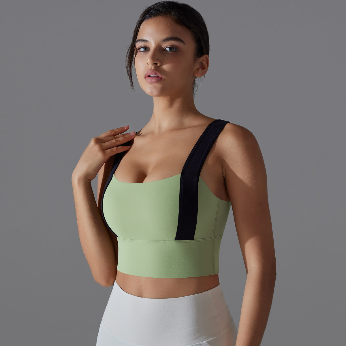 Double-sided Nylon Classic Tight Beauty Back Exercise Bra