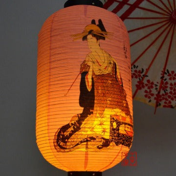 Hotel Decoration Ukiyo-e Portrait Of A Beauty Chinese Lantern