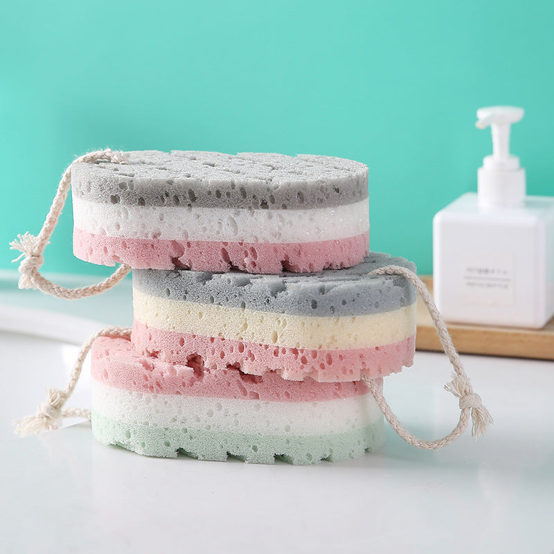 Thick Extra-Durable Hanging Bath Sponge Puff