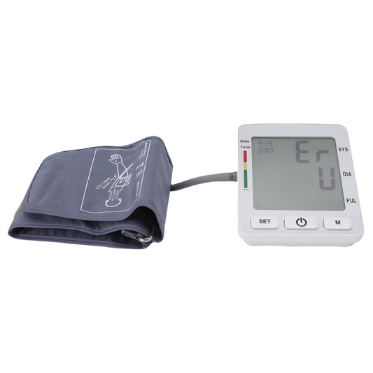 Arm BP Monitor With 8.66 - 14.17in Cuff 4.2in LCD Display 120 Reading Memory Pulse Rate Monitoring Home Digital BP Machine