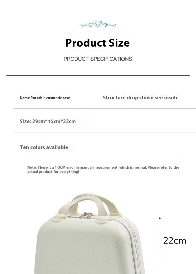 14-inch Makeup Ultra-light Hard Case Portable Storage Box