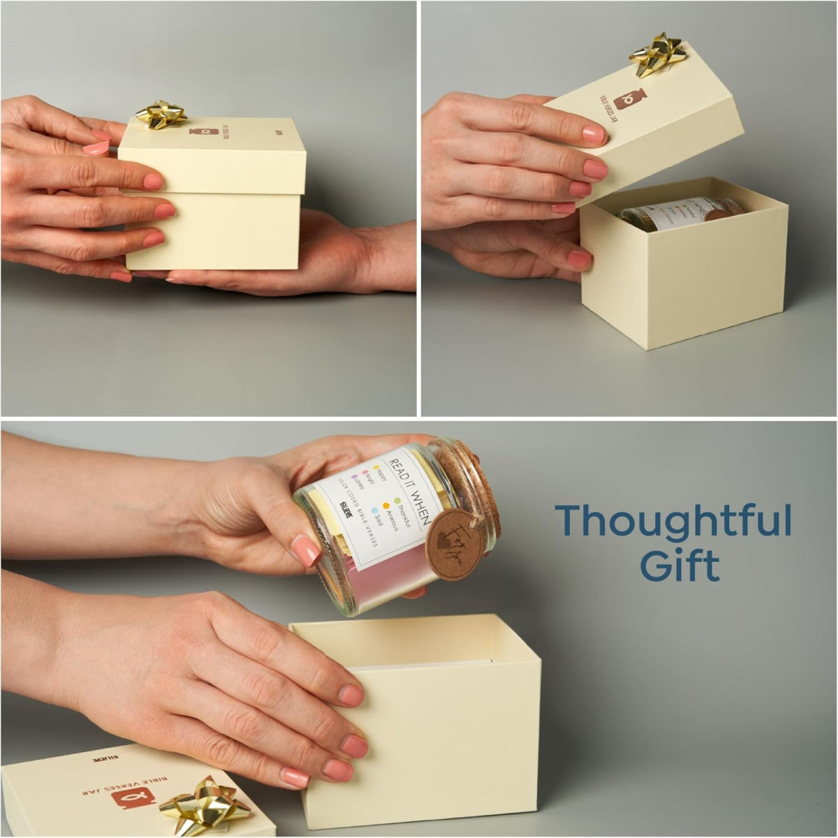 German B-Style Gift Box, Bible-Themed Encouragement Box, Spiritual Encouragement With Comfort Cards, Gift Of Hope For Believers, Christian Gift Set In Gift Packaging—Party Accessory Set