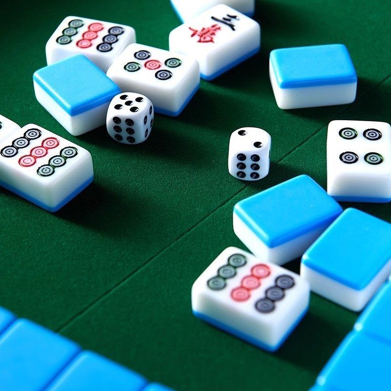 Portable Folding Mahjong Table Set For Outdoor Travel